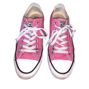 Womens Pink Converse All Star Low Top